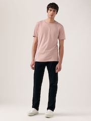 Pink Slim Fit Essential Crew Neck 100% Cotton T-Shirt - Image 2 of 7