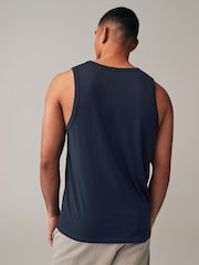 Noir/Marine/Blanc/Bleu - Gilets en coton 100% 4 Lot - Image 10 de 14
