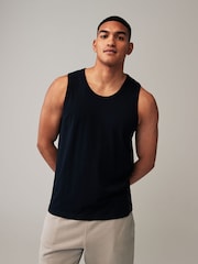 Noir/Marine/Blanc/Bleu - Gilets en coton 100% 4 Lot - Image 11 de 14