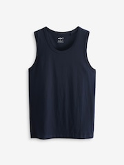 Noir/Marine/Blanc/Bleu - Gilets en coton 100% 4 Lot - Image 6 de 14