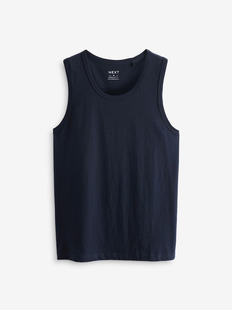 Noir/Marine/Blanc/Bleu - Gilets en coton 100% 4 Lot - Image 6 of 14
