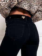 River Island Black Mid Rise Bum Sculpt Skinny Jeans - Image 5 of 7