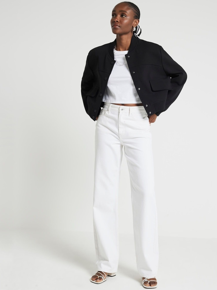Dark black - River Islan Bomberjacke in Tailored Fit - Bild 2 von 4