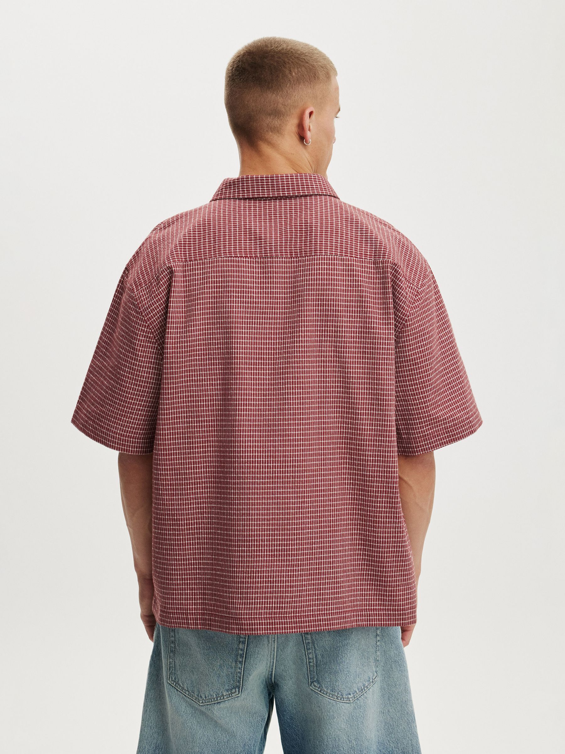 Buy Cotton On Red Mini Check/Print Darcy Short Sleeve Shirt from
