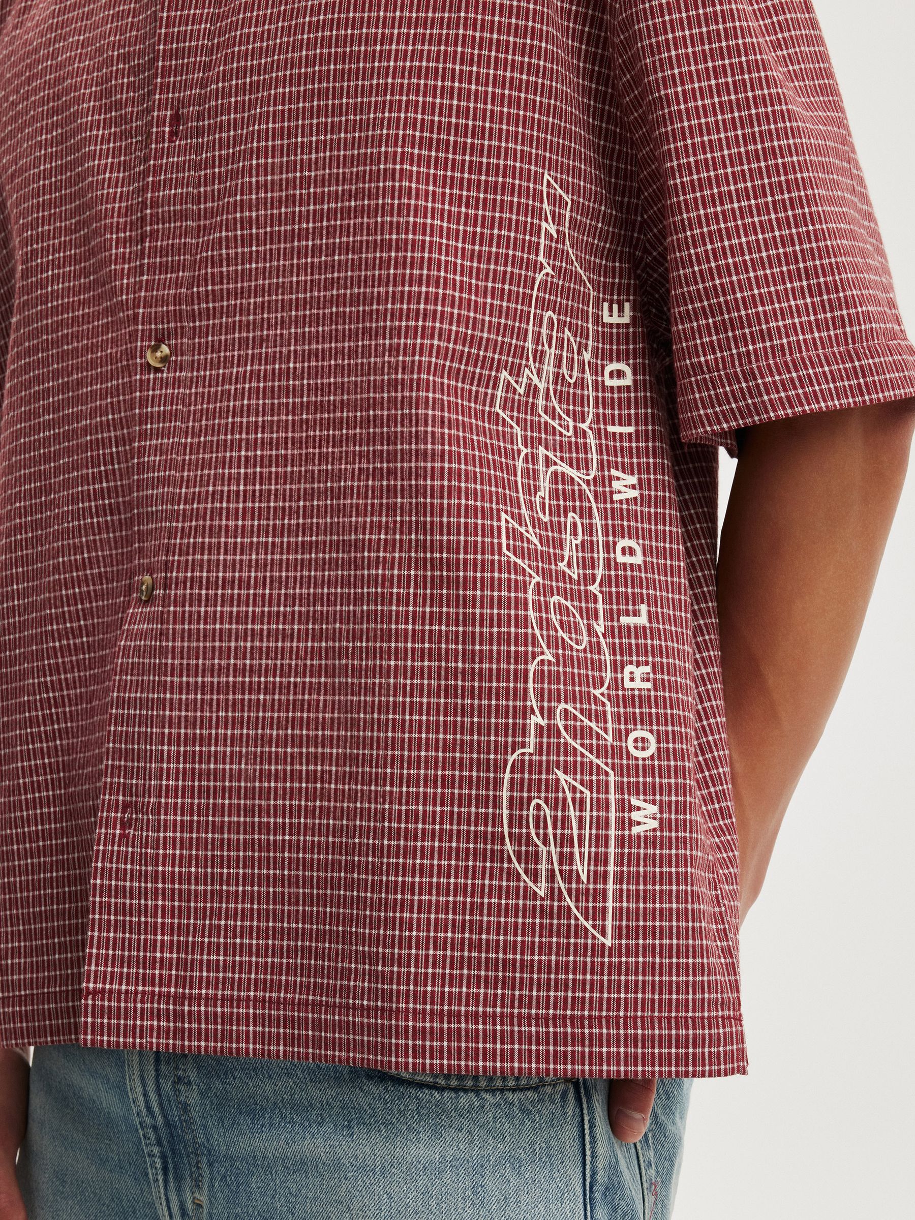 Buy Cotton On Red Mini Check/Print Darcy Short Sleeve Shirt from