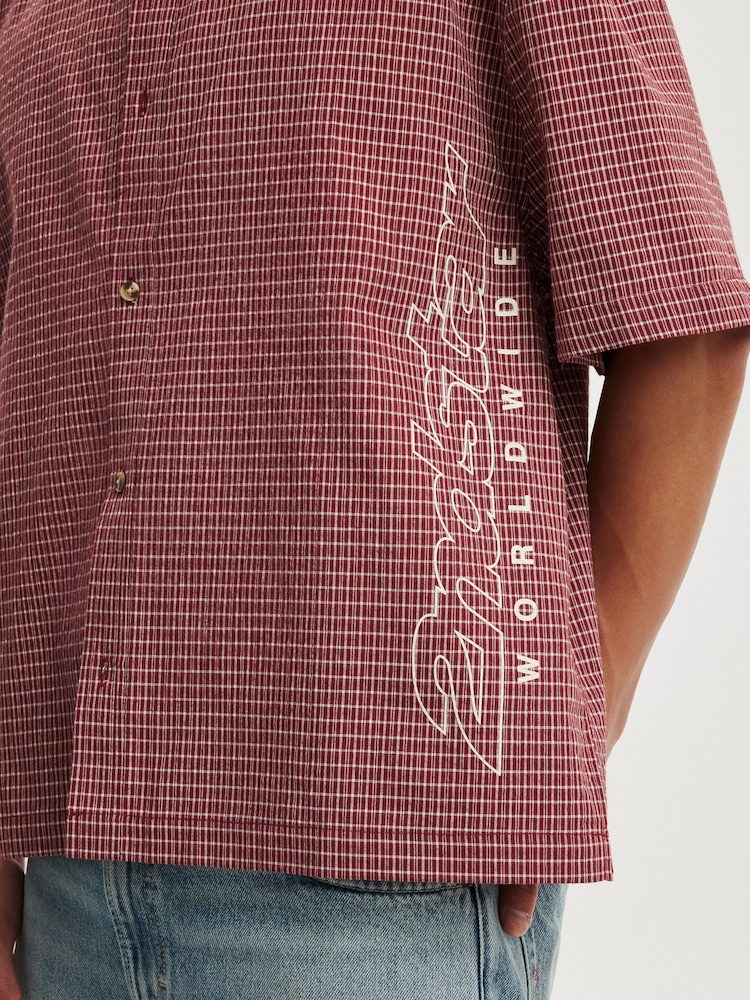 Cotton On Red Darcy Short Sleeve Shirt - Image 4 of 4