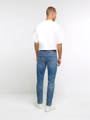 River Island Light Blue Skinny Fit 100% Cotton Jeans - Image 2 of 6