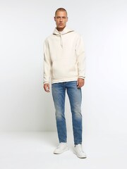 River Island Light Blue Skinny Fit 100% Cotton Jeans - Image 3 of 6