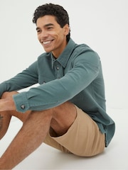 FatFace Thompson Green Smock Overshirt - Image 5 of 6