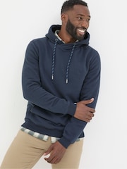 FatFace Brooke Navy Blue Overhead Hoodie - Image 1 of 6