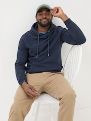 FatFace Brooke Navy Blue Overhead Hoodie - Image 3 of 6