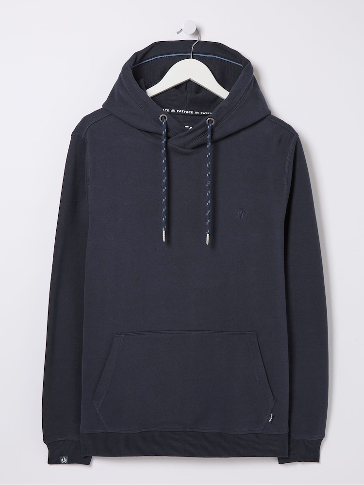 FatFace Brooke Navy Blue Overhead Hoodie - Image 6 of 6