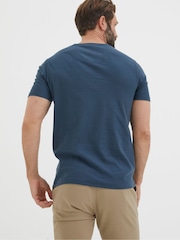 FatFace Blue Chest Stripe T-Shirt - Image 3 of 6