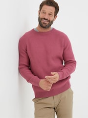 FatFace Pink Crew Jumper - Image 1 of 5