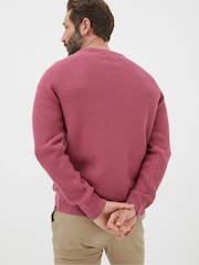FatFace Pink Crew Jumper - Image 2 of 5