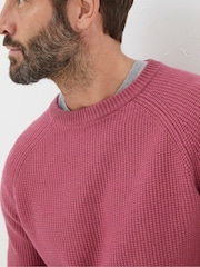 FatFace Pink Crew Jumper - Image 4 of 5