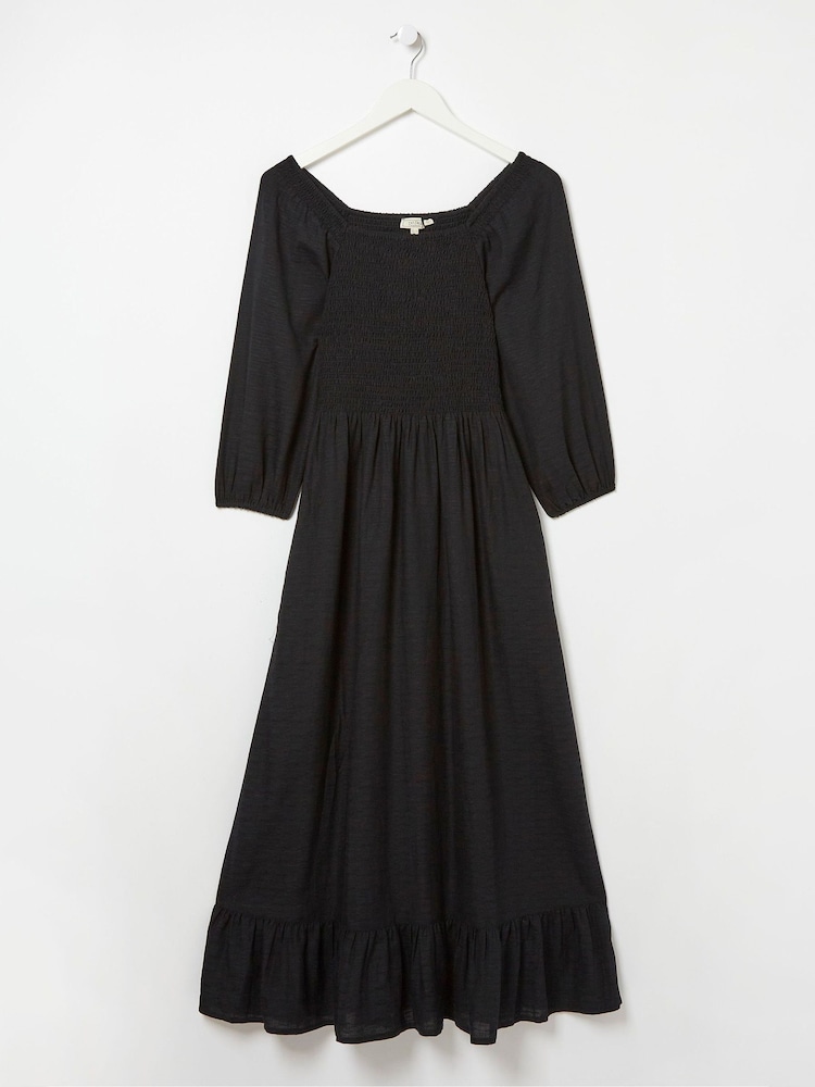 FatFace Black Midi Dress - Image 5 of 5