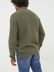 FatFace Pembrey Green Half Neck Jumper - Image 3 of 6