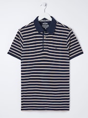 FatFace Blue Stripe Polo Shirt - Image 5 of 5