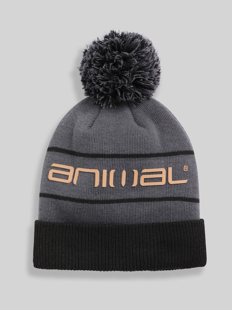 Animal Grey Dylan Ski Pom Beanie - Image 1 of 6