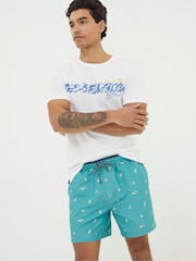 FatFace White Out Of Office T-Shirt - Image 1 of 5