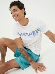 FatFace White Out Of Office T-Shirt - Image 3 of 5