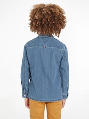 Tommy Hilfiger Blue 100% Cotton Soft Denim Shirt - Image 2 of 6