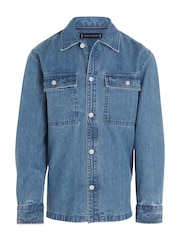 Tommy Hilfiger Blue 100% Cotton Soft Denim Shirt - Image 4 of 6