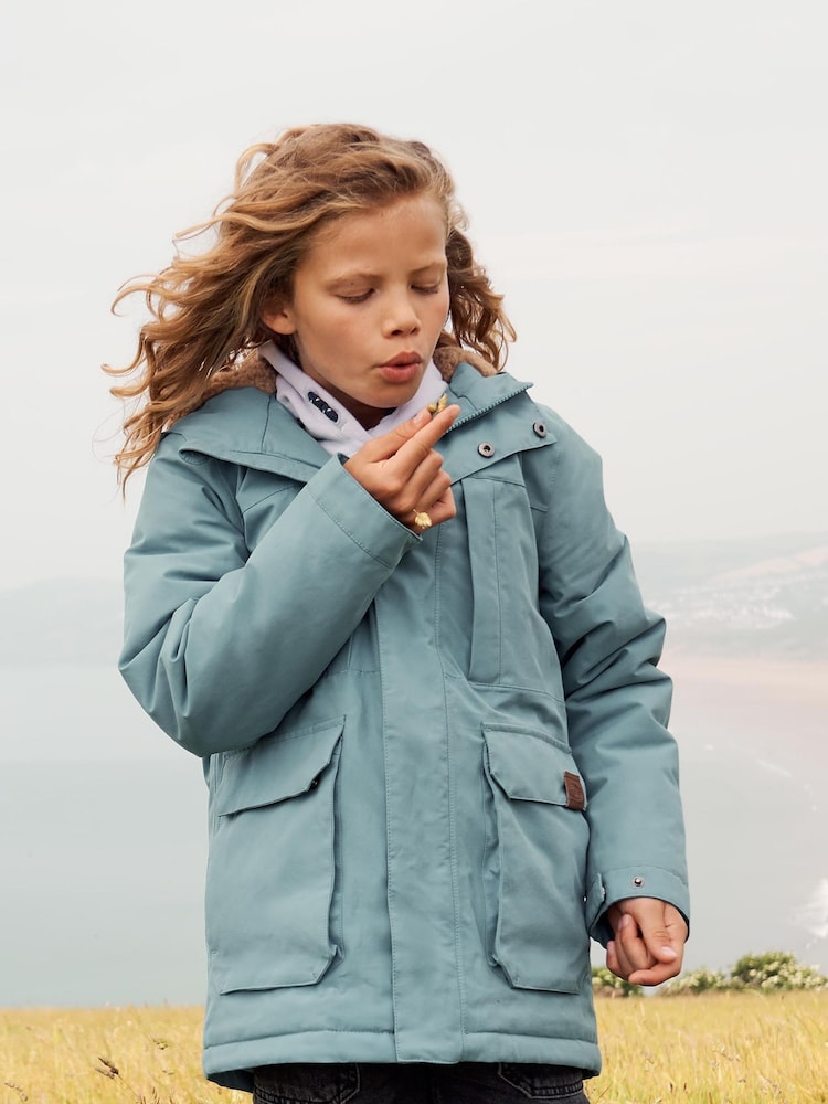 Animal Kids Blue Whitsand Sherpa Coat - Image 1 of 1