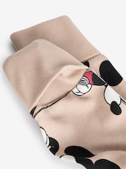 Neutral Mickey Mouse Baby 100% Cotton Sleepsuit and Bib Set 2 Piece (0mths-3yrs) - Image 4 of 8