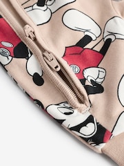 Neutral Mickey Mouse Baby 100% Cotton Sleepsuit and Bib Set 2 Piece (0mths-3yrs) - Image 5 of 8