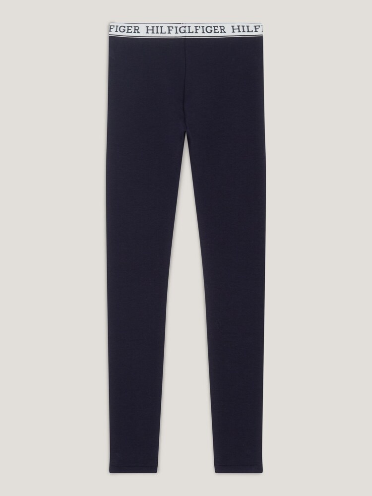 Tommy Hilfiger Blue Monotype Tape Leggings - Image 2 of 3