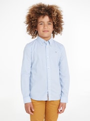 Tommy Hilfiger Blue Flex Ithaca Long Sleeved Shirt - Image 1 of 6