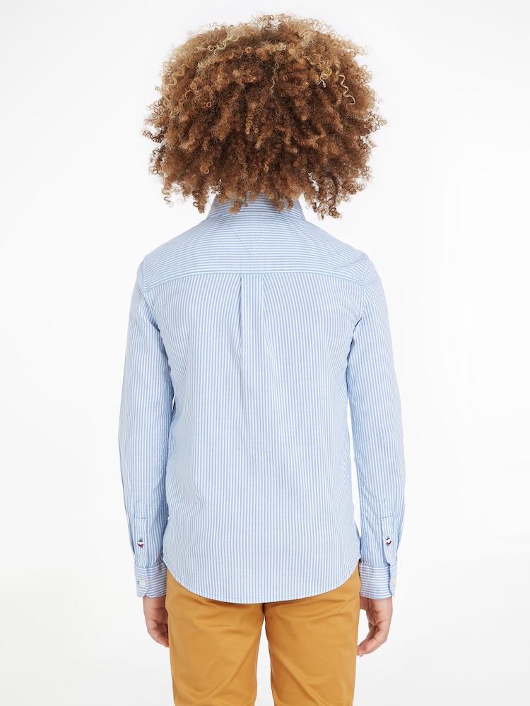Tommy Hilfiger Blue Flex Ithaca Long Sleeved Shirt - Image 2 of 6