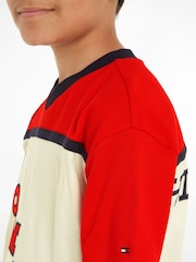 Tommy Hilfiger White Varsity 100% Cotton T-Shirt - Image 3 of 5