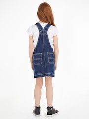 Tommy Hilfiger Blue Denim 100% Cotton Dungarees Dress - Image 2 of 6