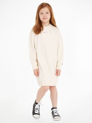 Tommy Hilfiger Cream Monotype Foil Dress - Image 1 of 6