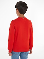 Tommy Hilfiger Red Logo Sweatshirt - Image 2 of 6