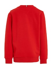 Tommy Hilfiger Red Logo Sweatshirt - Image 5 of 6