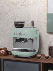 Smeg Light Green Espresso Coffee Machine - Image 7 of 8