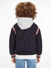 Синяя куртка-бомбер с логотипом Tommy Hilfiger - Image 2 of 6