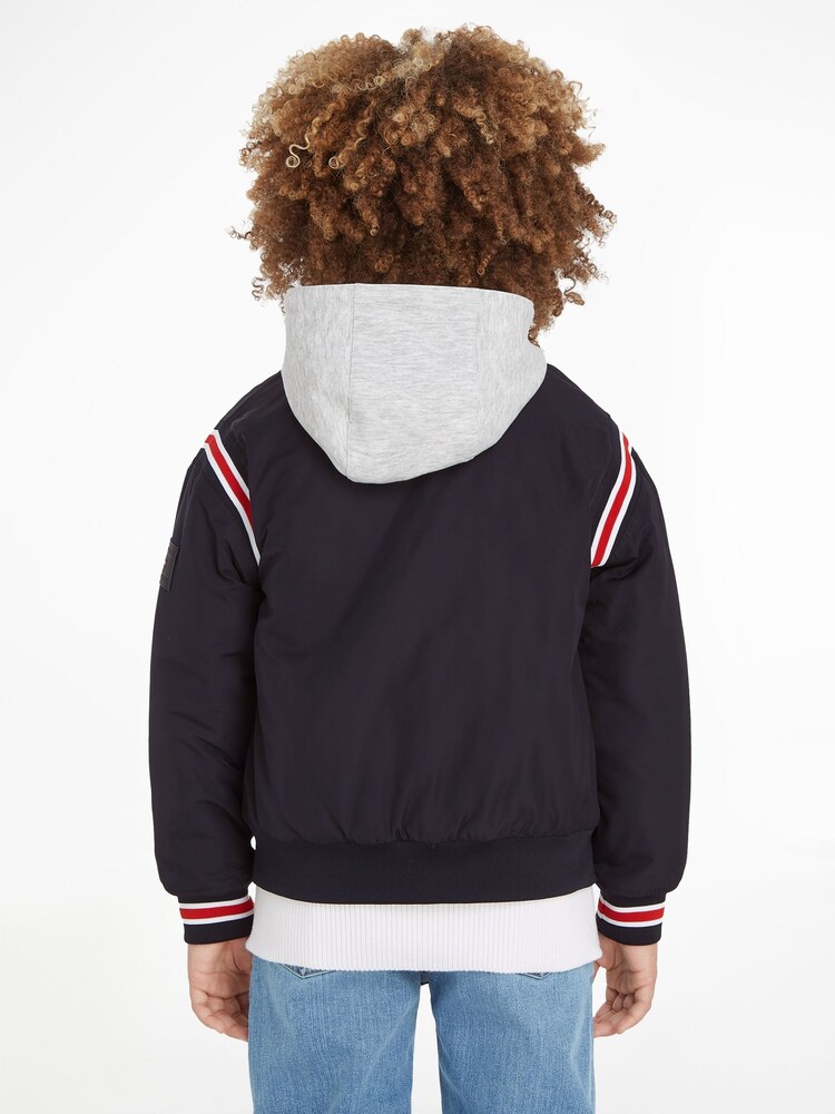 Синяя куртка-бомбер с логотипом Tommy Hilfiger - Image 2 of 6