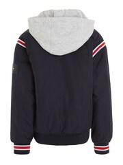 Синяя куртка-бомбер с логотипом Tommy Hilfiger - Image 5 of 6