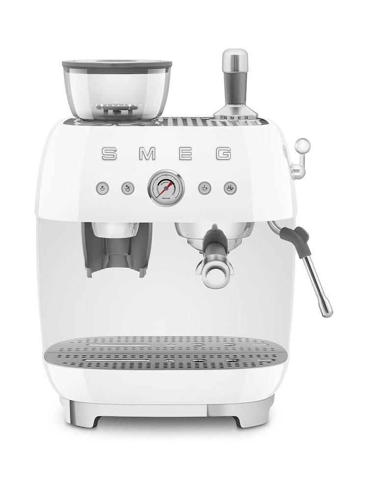 Smeg White Espresso Coffee Machine - Image 1 of 8