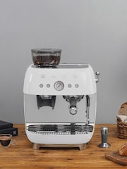 Smeg White Espresso Coffee Machine - Image 7 of 8