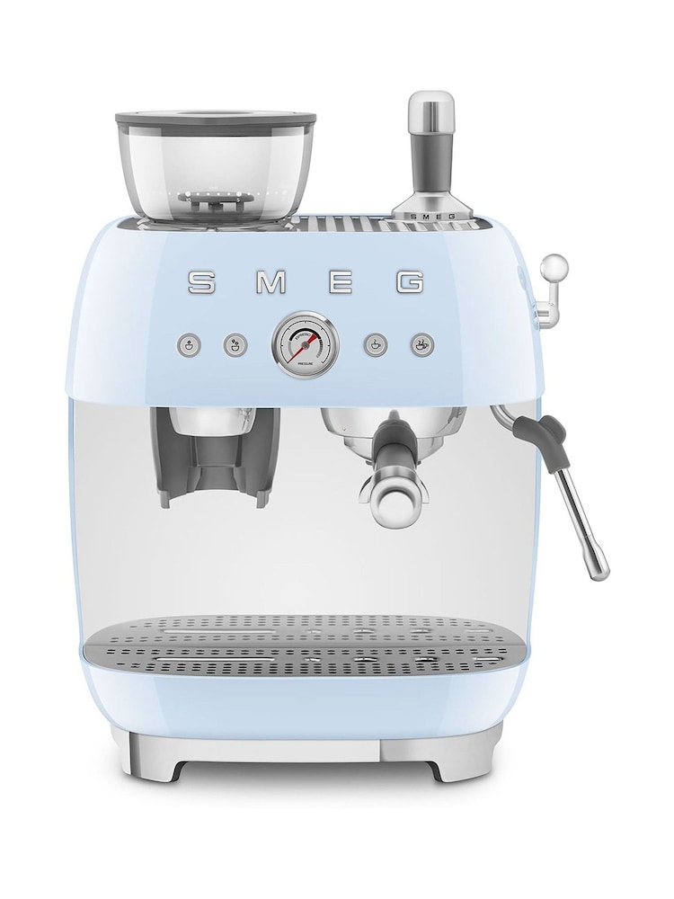 Smeg Pale Blue Espresso Coffee Machine - Image 1 of 8