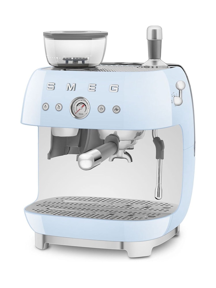 Smeg Pale Blue Espresso Coffee Machine - Image 2 of 8
