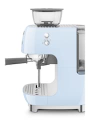 Smeg Pale Blue Espresso Coffee Machine - Image 3 of 8