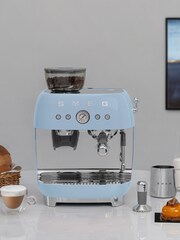 Smeg Pale Blue Espresso Coffee Machine - Image 5 of 8