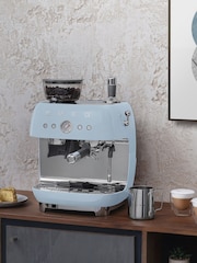 Smeg Pale Blue Espresso Coffee Machine - Image 7 of 8